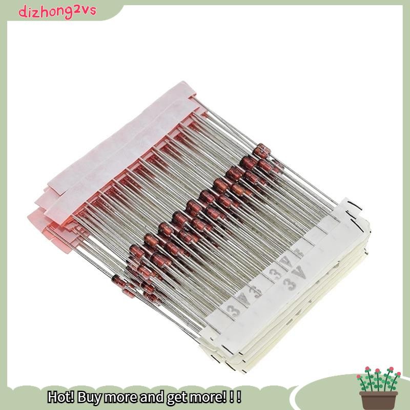 [dizhong2vs]250PCS 1W Zener Diode Assorted Kit 3V-33V, 25 ค่า Assortment Set, Electronic Component D