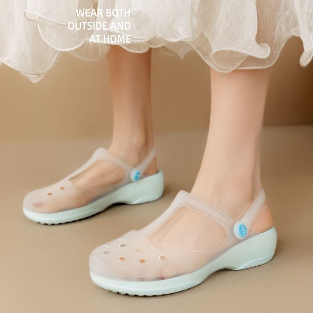 LONGE รองเท้าแตะผู้หญิง, EVA, TPU หนา soled Mules Clogs, Casual Breathable สบายกันน้ํารองเท้าแตะหญิง Home ราคา ถูกที่สุด ดีลบีเคเค แกลเลอรีภาพที่ 8