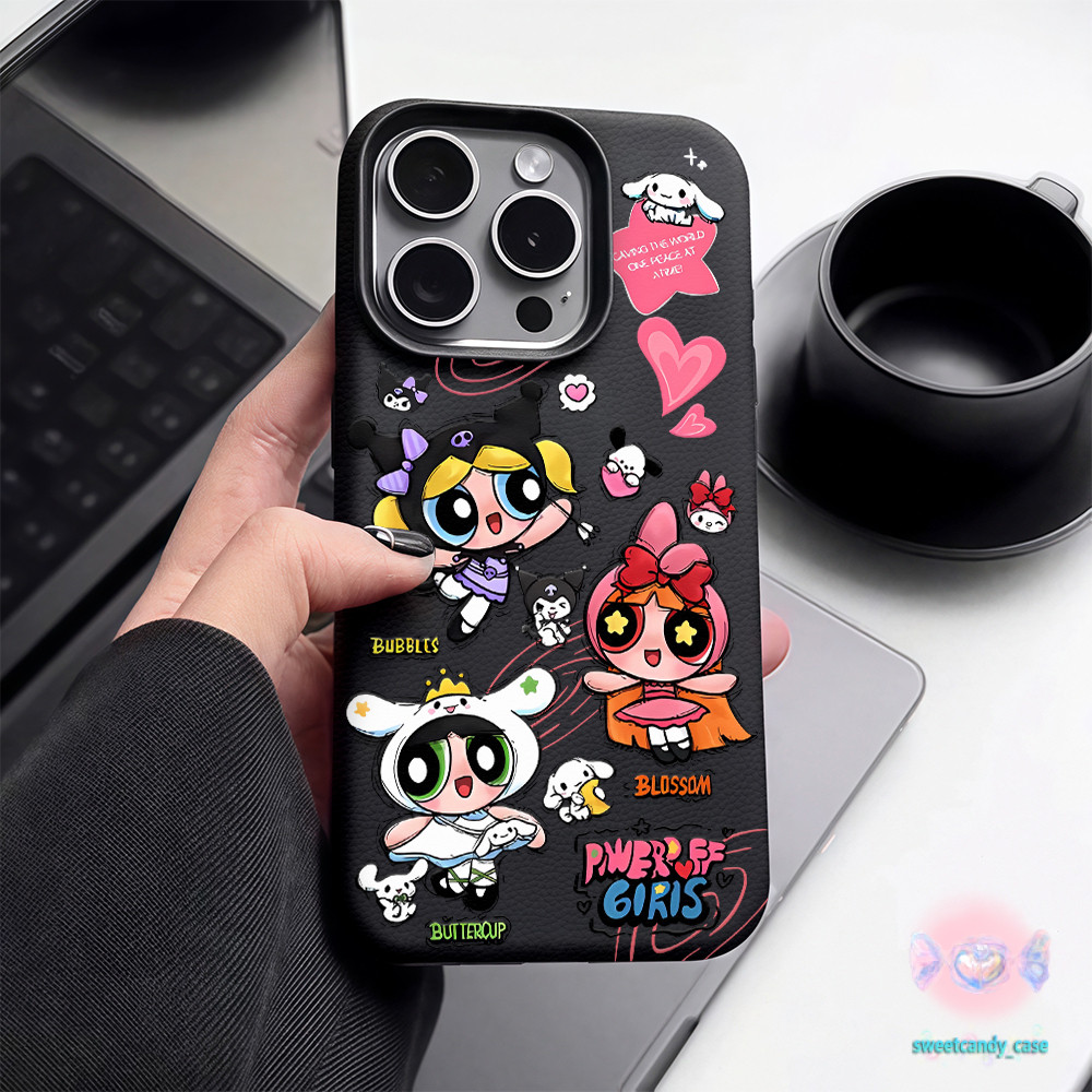 🌹จัดส่งในพื้นที่🌹เคสเหมือนเปลือกลิ้นจี่ ตำรวจหญิงทรงพลัง สําหรับIPhone16 15 14 13 7 8plus Pro Promax XR XS เลือกได้5สี