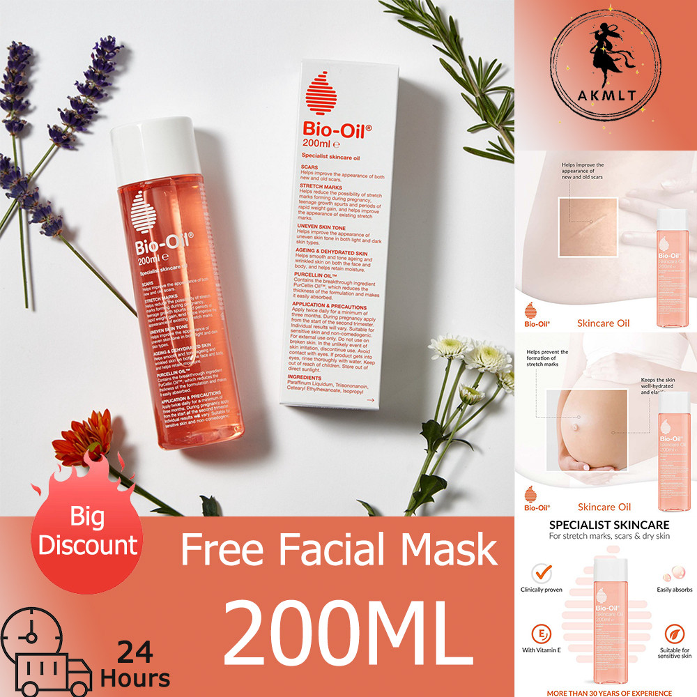 Bio Oil Face and Body Oil Skincare 200ml Bio Oil บํารุงผิว