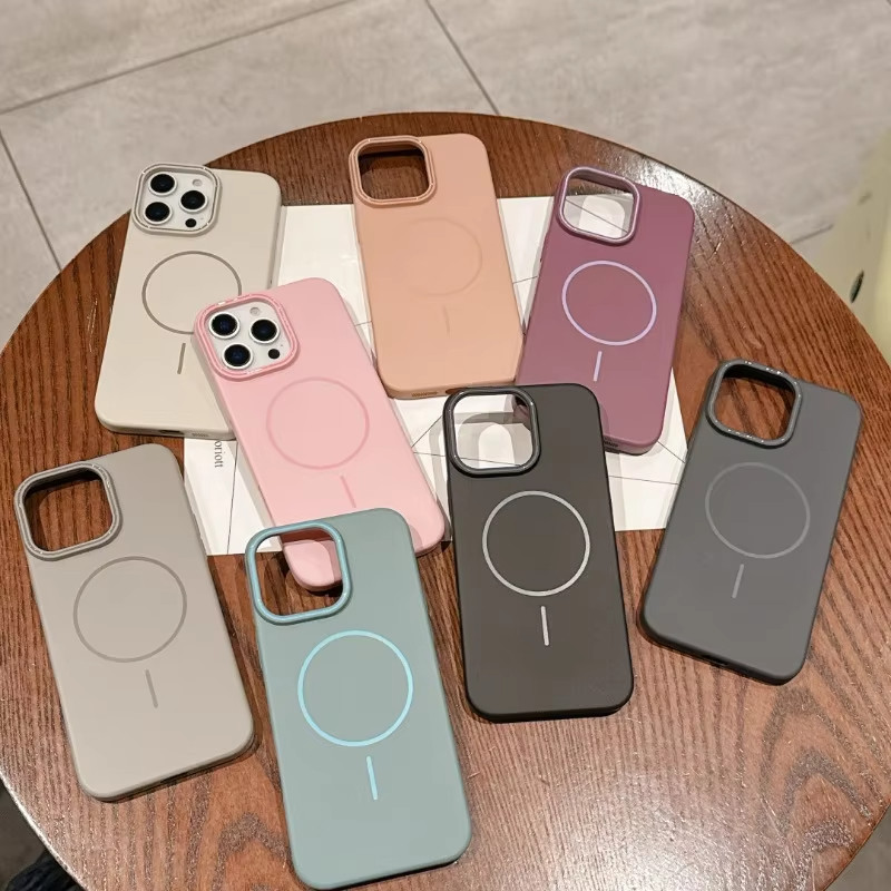 ✅COD✅Case เคส iPhone 13 11 16 15 14 12 Pro Max เคสไอโฟน11 เคสกันกระแทกป้องกันแม่เหล็กพีซีแบบบางเฉียบ