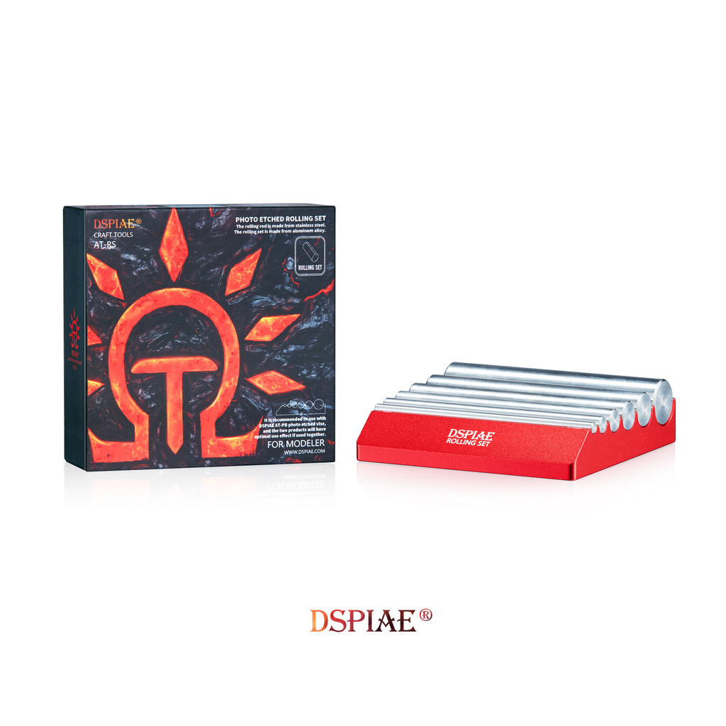 Dspiae AT-RS Photo Eched Rolling Set Model Assembly Tool Hobby Accessory Military Model Making Tool 