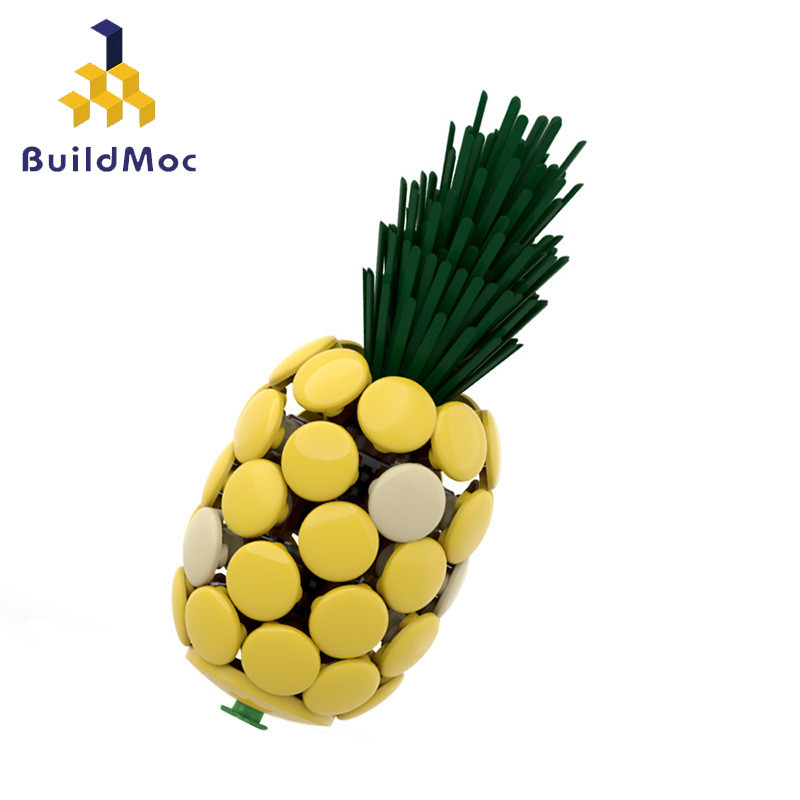 สับปะรดรุ่น Creative fruit Building Blocks ประกอบของเล่นเพื่อการศึกษา 165PCS อิฐ MOC-42211 Buildmoc