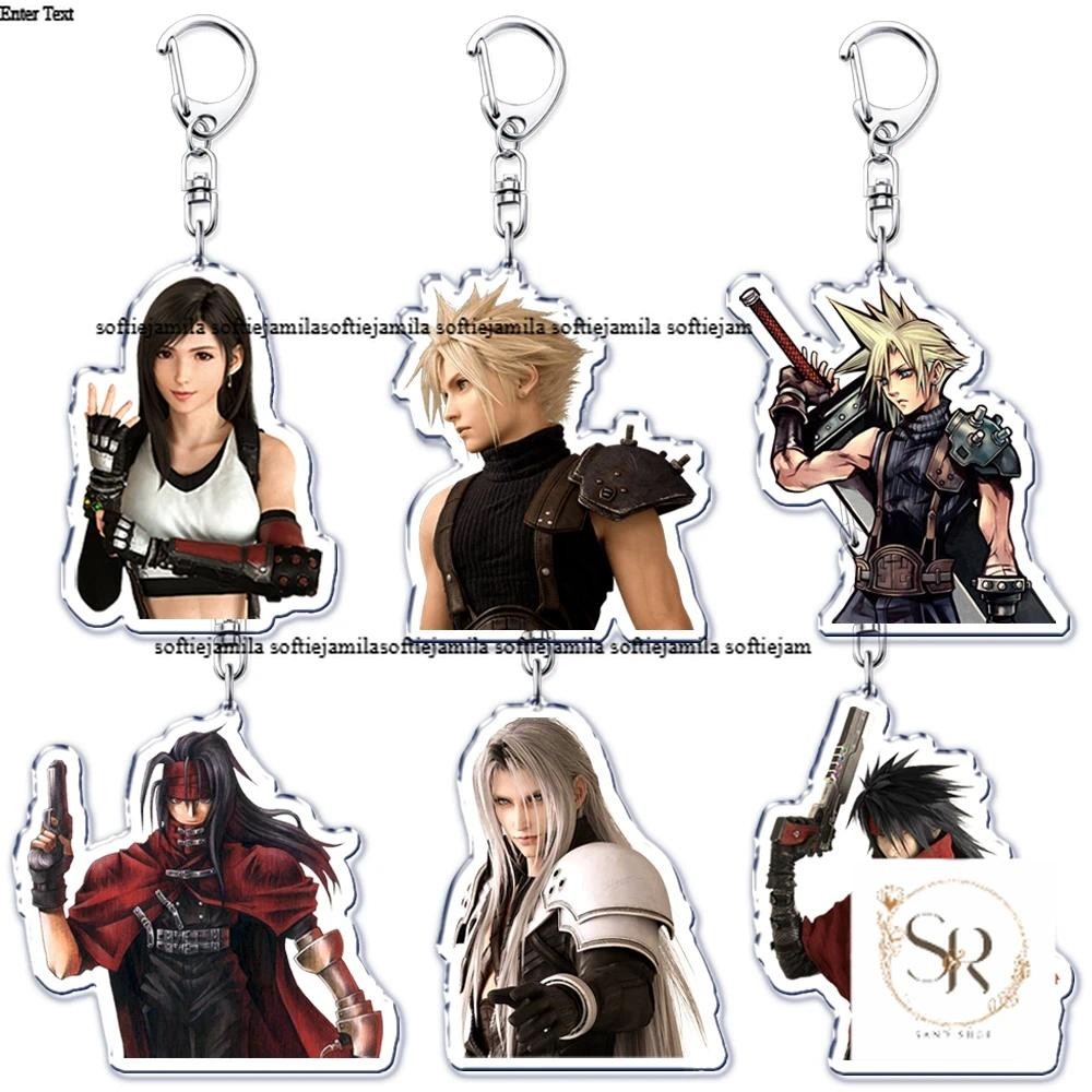 เกมพวงกุญแจยอดนิยมสําหรับพวงกุญแจเครื่องประดับพวงกุญแจอุปกรณ์เสริม pulsed cloud ffvii tifa sephiro