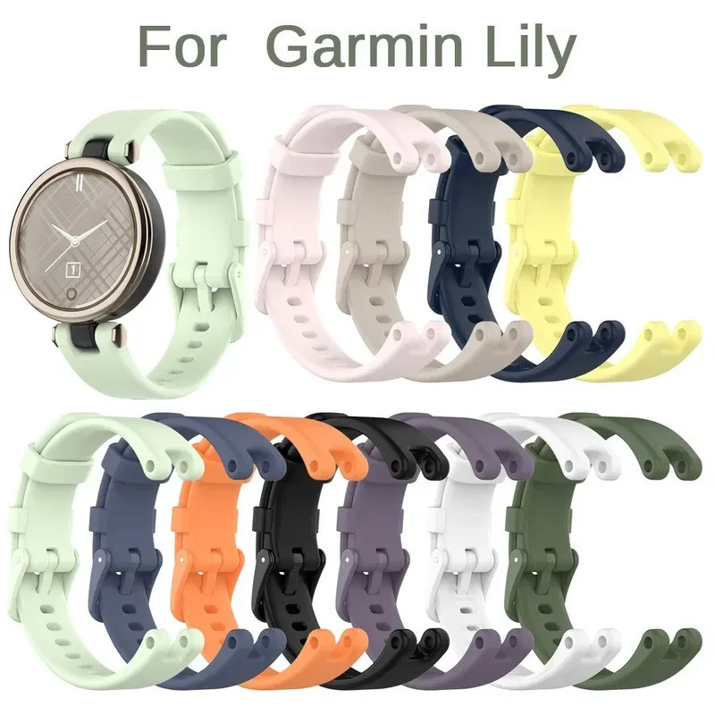 สําหรับ Garmin Lily สายนาฬิกากีฬาซิลิโคนสายคล้องคอผู้หญิงแฟชั่นฟิตเนสสายรัดข้อมืออุปกรณ์เสริมนาฬิกา