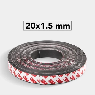 แม่เหล็ก แม่เหล็กเส้นยาง magnet แม่เหล็กยางเส้น 3M พร้อมกาว ( 1 เมตร )