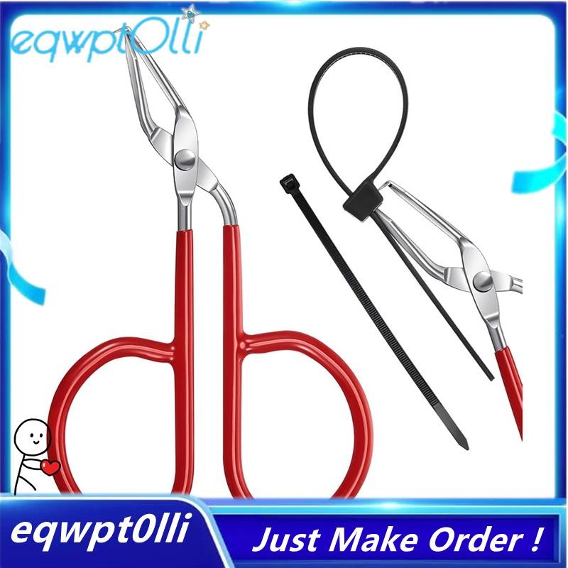 ^eQQ^Cable Tie Opener Zip Tie Cable Tie Remover Tool สแตนเลส Zip Tie เครื่องตัดเครื่องมือพร้อมที่จับ