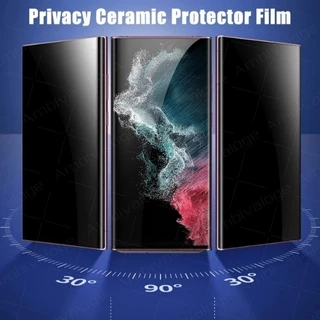 ฟิล์มเซรามิค สําหรับ Samsung Galaxy S8 S9 S10 S20 S21 S22 S23 S24 S25 S26 Note 8 9 10 20 Ultra เต็มจอ แบบด้าน ฟิล์มกันเสือก