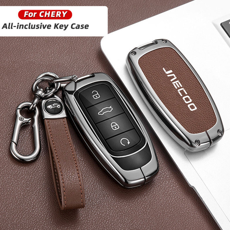 CHERY JAECOO เคสกุญแจ CHERY tiggo 8 oda 5 jaecoo j7 J8 เคสกุญแจรถโลหะผสมหัวเข็มขัด