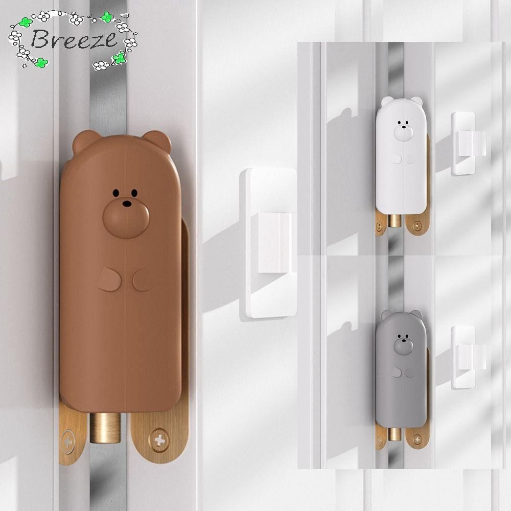 BREEZE ล็อคความปลอดภัยของเด็ก, ตัวกั้นประตูป้องกันด้ามจับมือป้องกันการหนีบ, ซิลิโคนทนทานติดตั้งง่ายเด็กป้องกันความปลอดภัยประตู
