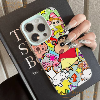 ส่งจากไทย เคสไอโฟน15 การ์ตูนชินจัง เคสลายลิ้นจี่ใช้กับIPhone11 12 13 14 15 16 Pro PROMAX 7/8PLUS X/XR/XS/XSMAX กันกระแทก