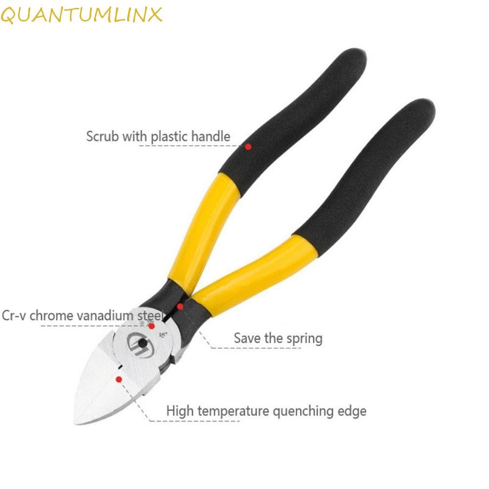 QUANTUML คีมปากเฉียง, 5/6/8 นิ้วฤดูใบไม้ผลิโหลดเครื่องตัดสายไฟ, ประหยัดแรงงาน Professional มัลติฟังก์ชั่นสาย Burrs Nippers มือเครื่องมือ