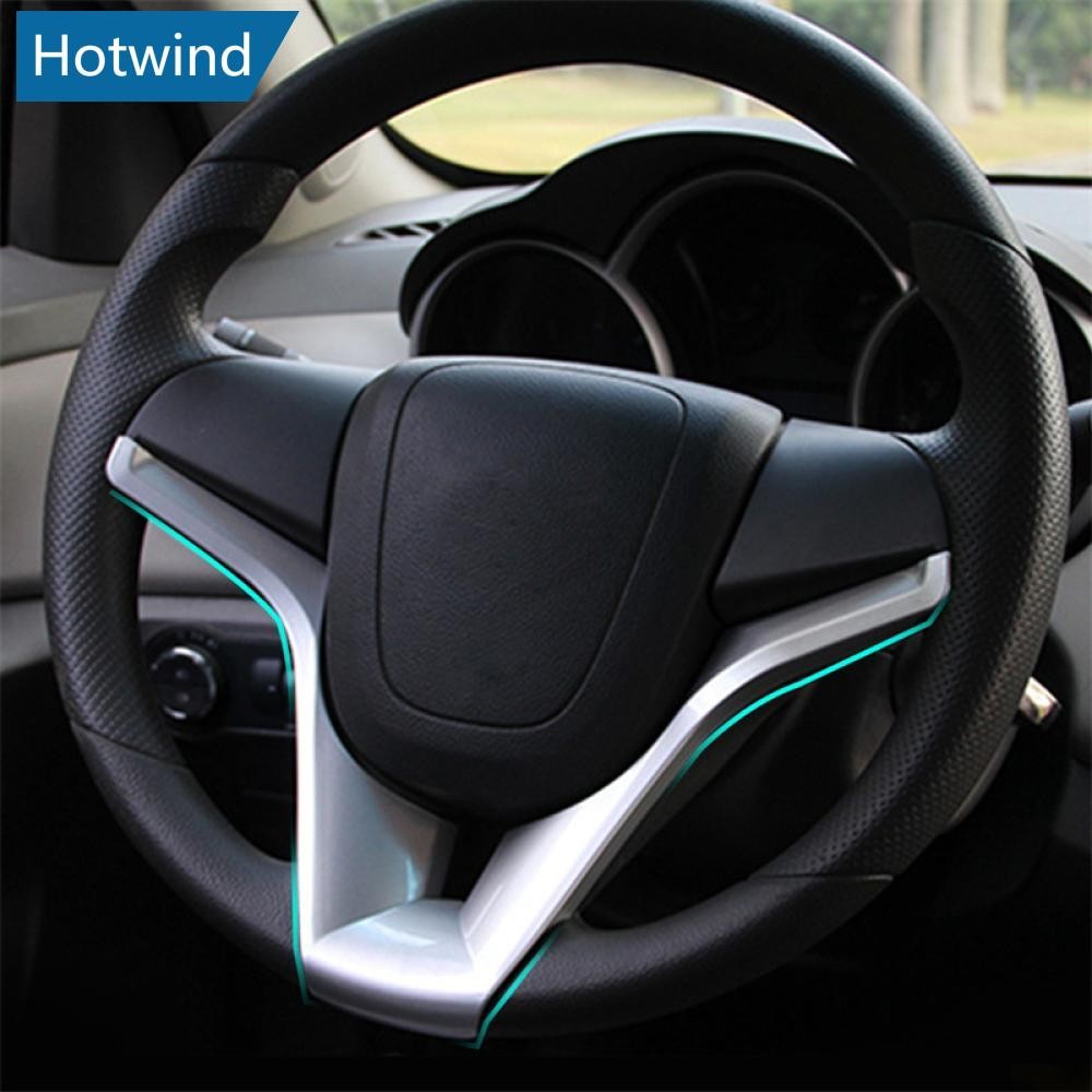 HW พวงมาลัยรถ Moulding ฝาครอบ Trim ใส่สติกเกอร์อุปกรณ์เสริมอัตโนมัติสําหรับ Chevrolet Cruze Trax Tra