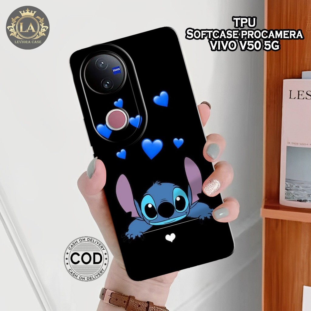 เคส HP ล่าสุด VIVO V50 5G 2025 - เคส Leviora - เคส Stitch แฟชั่น - เคส VIVO V50 5G 2025 Softcase - เ