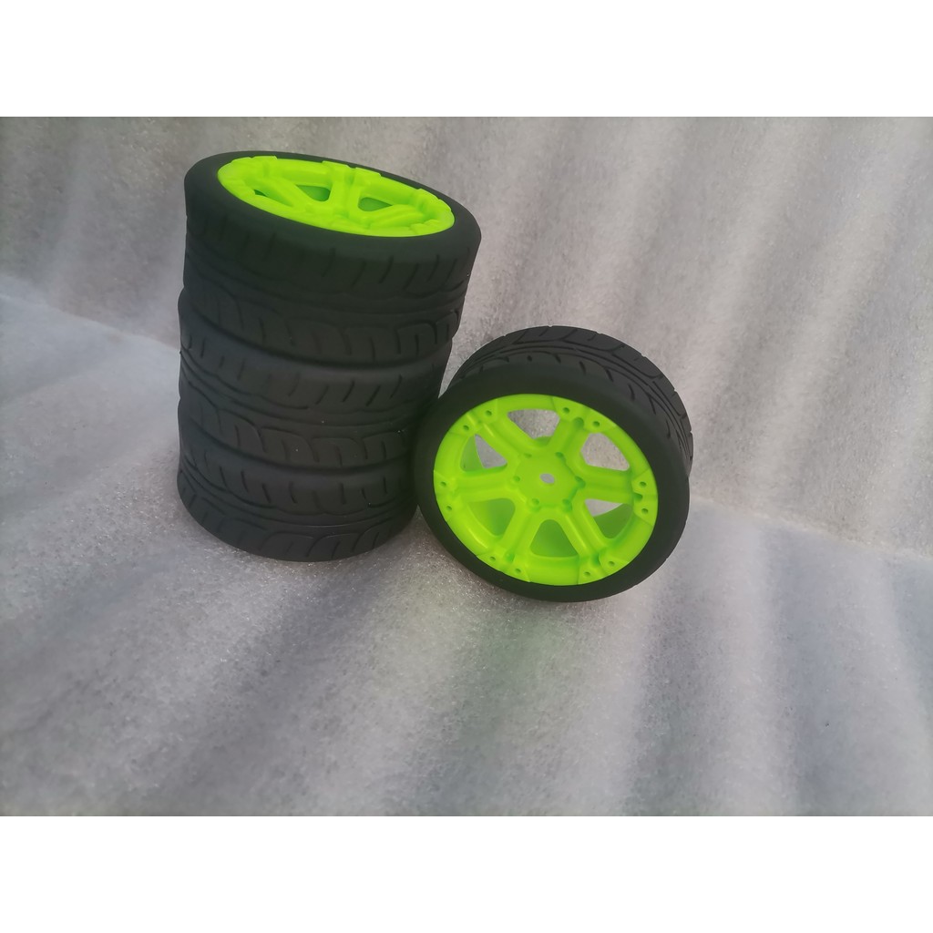 Rim41-8003A ยาง 64 มม.และชุดล้อสําหรับ 1:10 HSP HPI Wltoys SAKURA D3 TAMIYA TT02