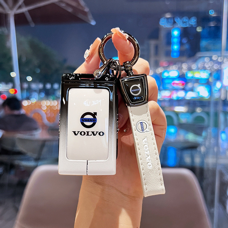 25 Volvo EX30 EX90 XC60 V60 XC90 S90 XC40 S60L V90 กระเป๋าใส่กุญแจรถยนต์ พวงกุญแจ ฝาครอบกุญแจ
