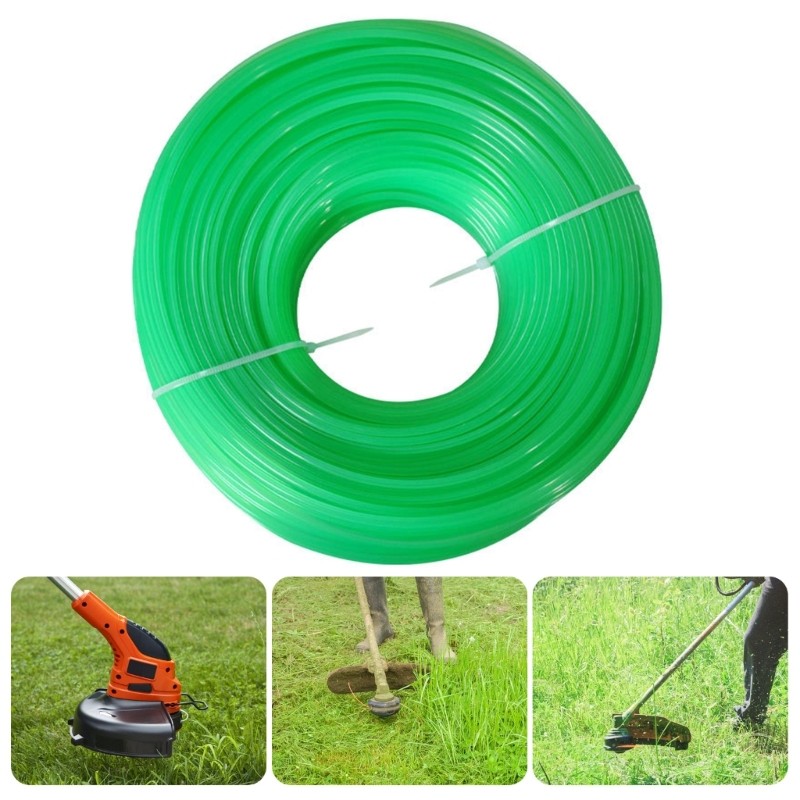 R* Professional 1 6 2 0 2 4 มม.รอบสายไนลอนTrimmer Line 100MความยาวLawmเครื่องตัดหญ้าสายไฟสําหรับHome