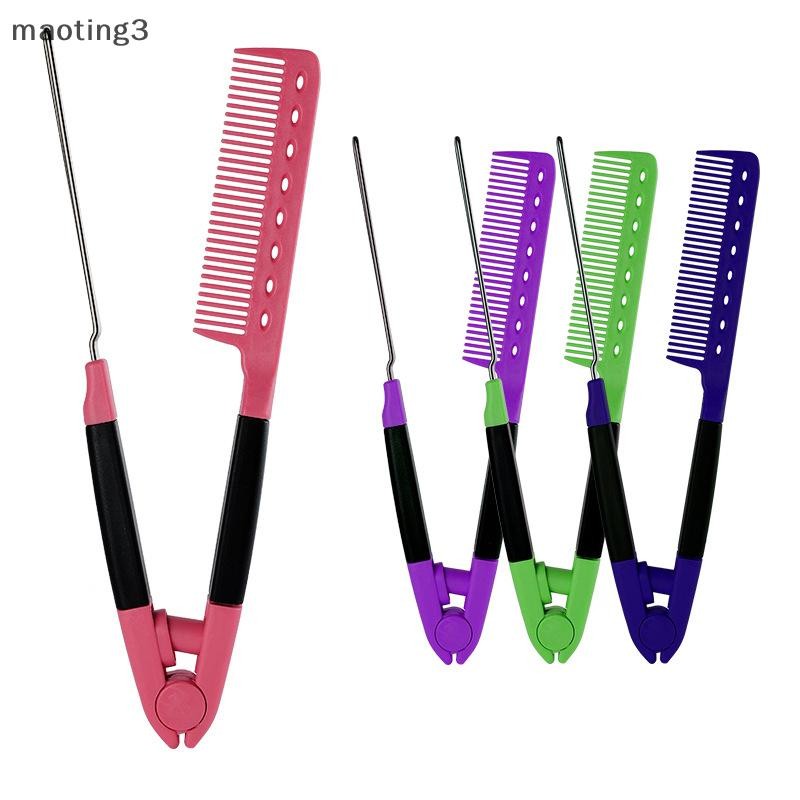 [maoyting] Flatb Straighteningb Salon Hair Brushbs Hairdressing Stying Hair Straightener V-shaped St