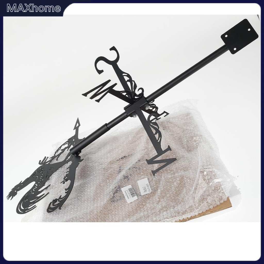 ไก่ลม Vane สแตนเลส Rooster Wind Direction Indicator Anti-Aging Rooster Weathervane SHOPTKC2206