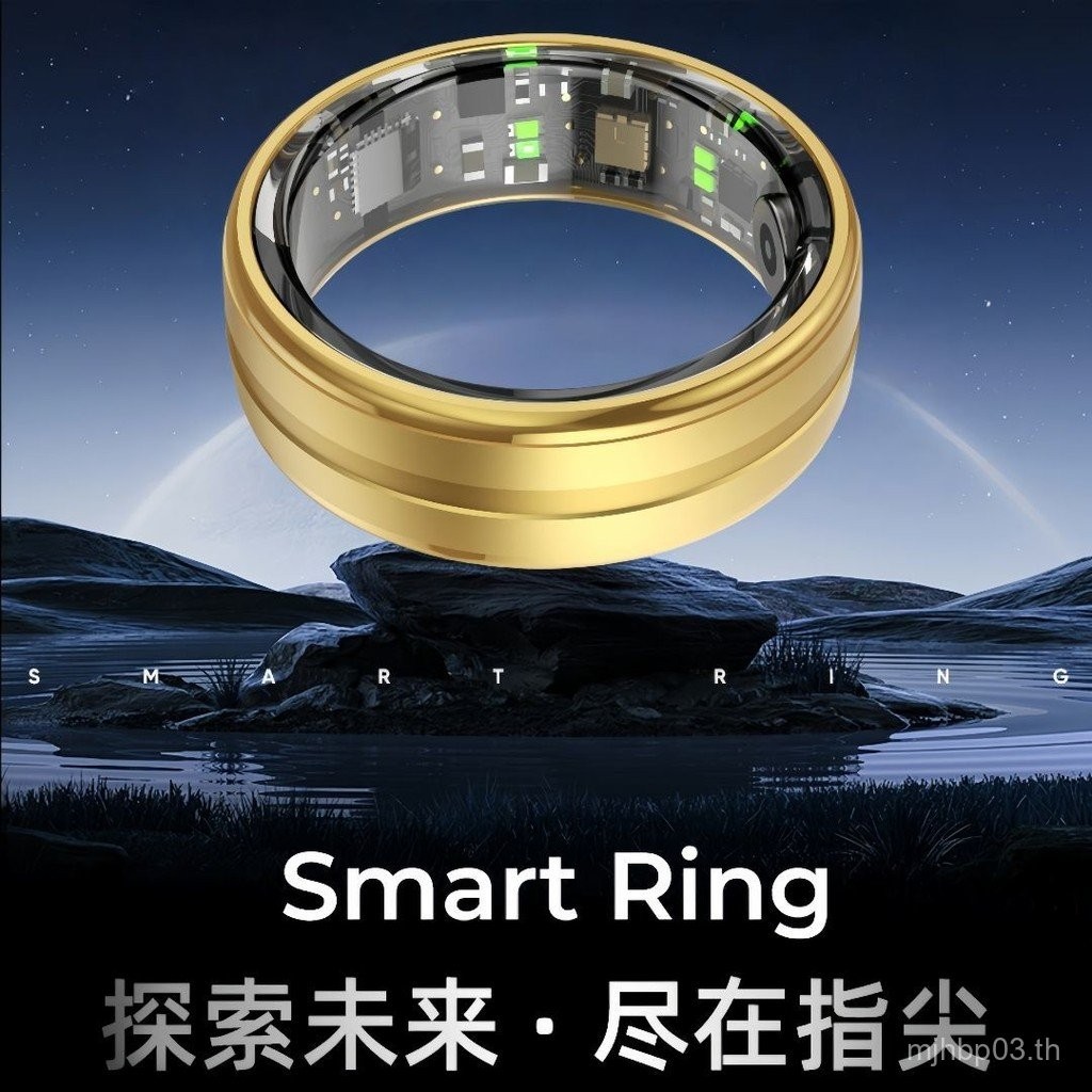 ถาม3 บลูทู ธ AI สมาร์ทแหวนแฟชั่นออกซิเจนในเลือดเทคโนโลยีสีดําการตรวจสอบการนอนหลับไร้สายสวมใส่อัตรากา