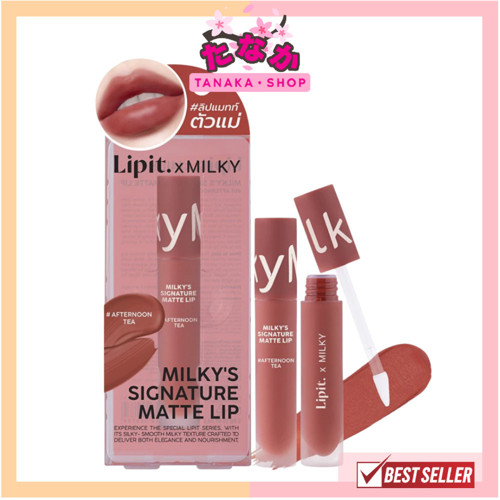 แท้/ดีลสุดคุ้ม/ไลฟ์ทุกวัน (1ชิ้น) Lip It Milky's Signature Matte Lip 2.8g (M)