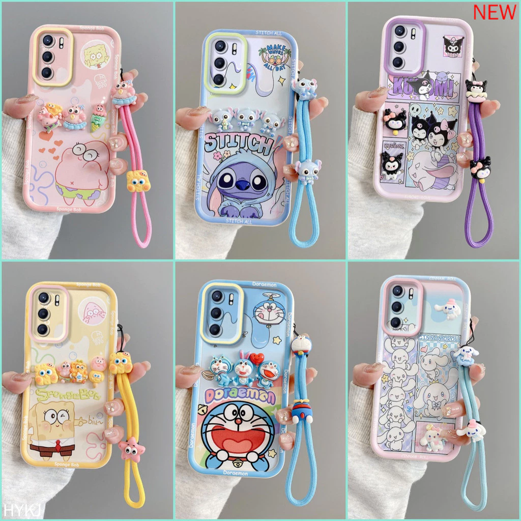 เคส OPPO A16 A16S A54S Anti fall อะนิเมะการ์ตูน TPU ซิลิโคนอ่อนนุ่ม 3D เคสโทรศัพท์น่ารัก XXLK