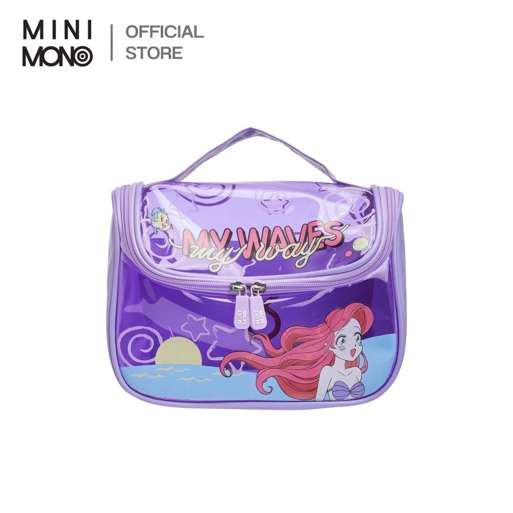 Mini Mono กระเป๋าเครื่องสำอางยูนิเซ็กส์ ลาย Disney Princess