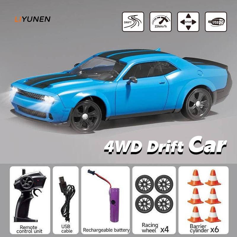 Ae86 4WD RC Drift รถ Toyota GTR Dodge Racing รถของเล่น 2.4G รีโมทคอนโทรลกีฬาจําลองรถของเล่น