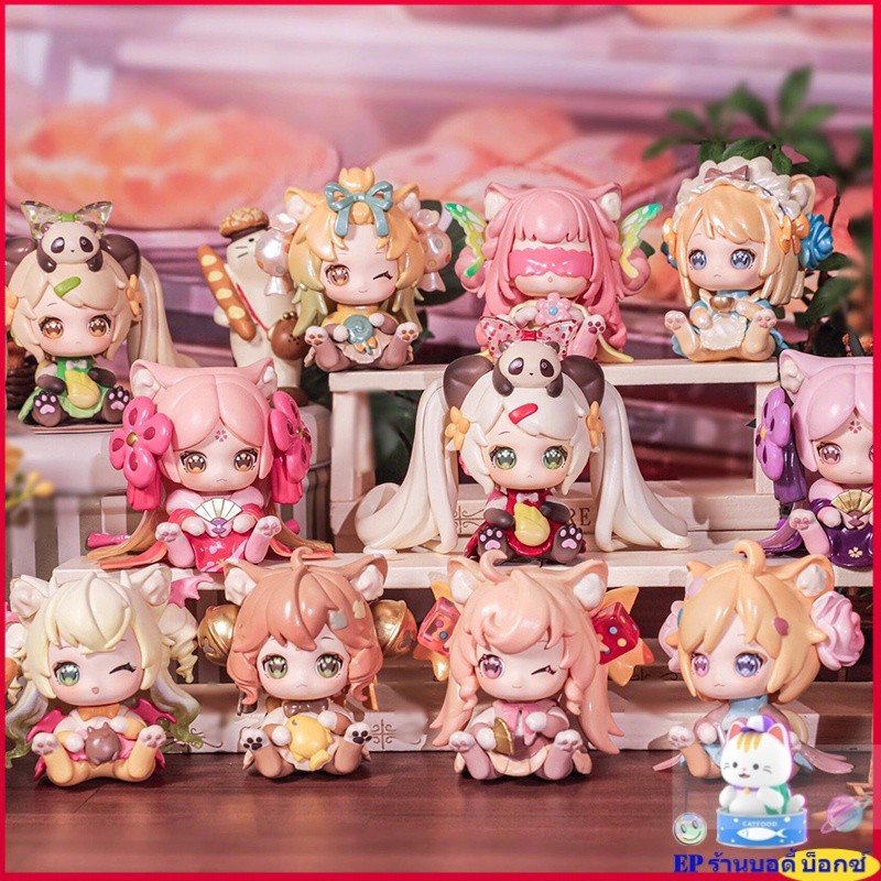 " พร้อมส่ง 』ของแท้ Moni ลูกแมวแมวน้อยหมีน้อยสำนักงานลูกแมวกล่องตาบอด Sweet emilya ของขวัญสาวน่ารัก
