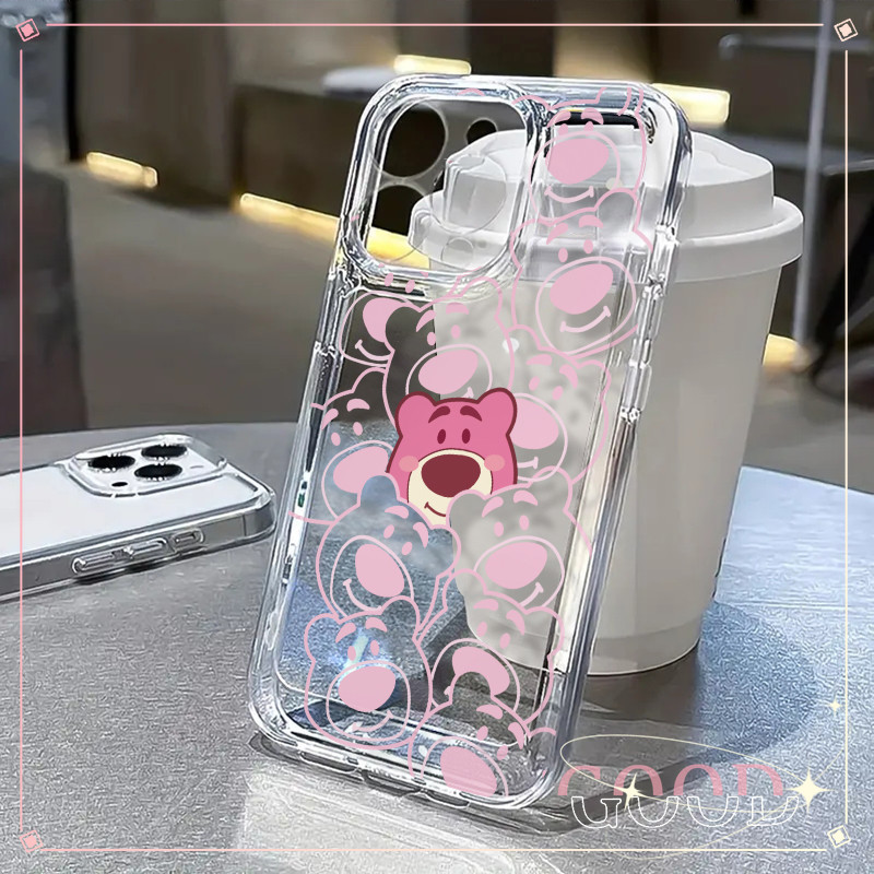 GOOD กรณีโทรศัพท์แอปเปิ้ล กันกระแทก วินนี่เดอะพูห์ หรูหรา for iPhone 11 X 12 13 14 15 plus 16 pro max 7p/8plusหมีน้อย