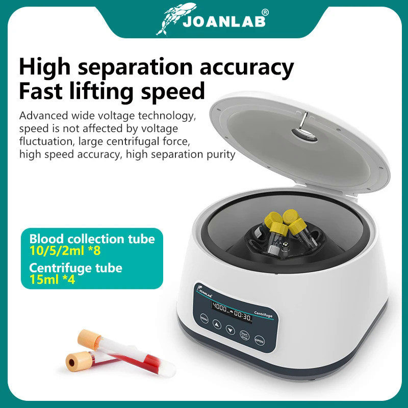 JOANLAB Plasma Centrifuge Laboratory Digital Prp Centrifuge Machine For 2/5/10ml Blood Collection Tu