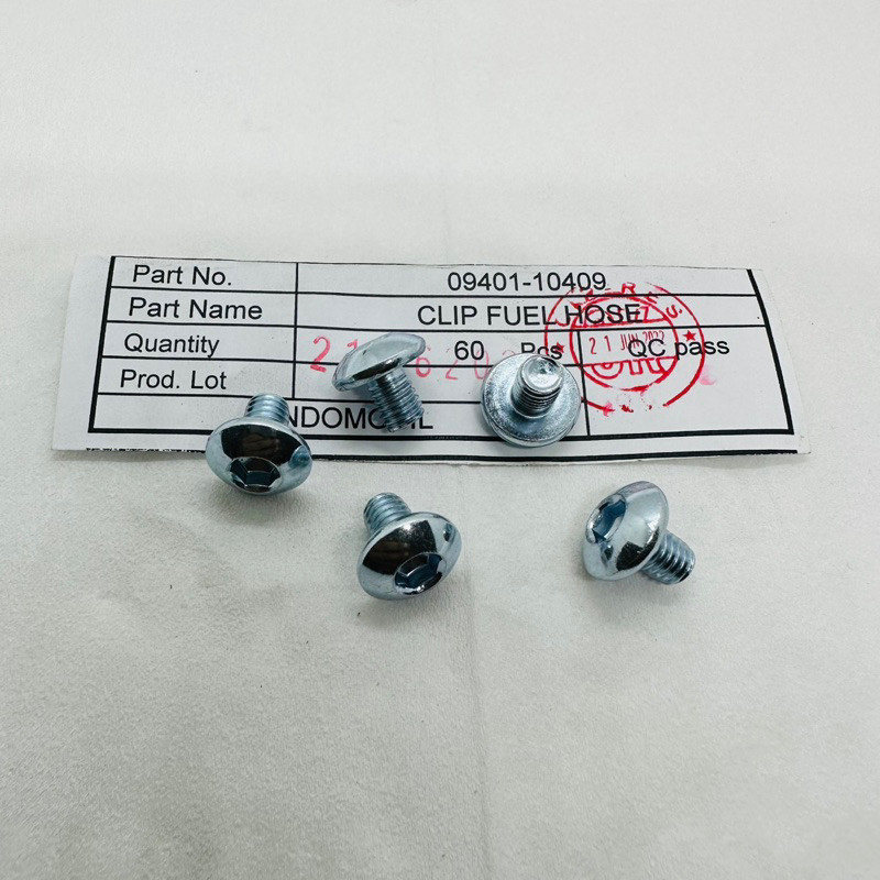 BOLT พิเศษ M6  8 mm 90107-K84-9002 BOLT 10 L 5 0.8CM ORIGINAL HONDA CRF 150 TANK BODY COVER