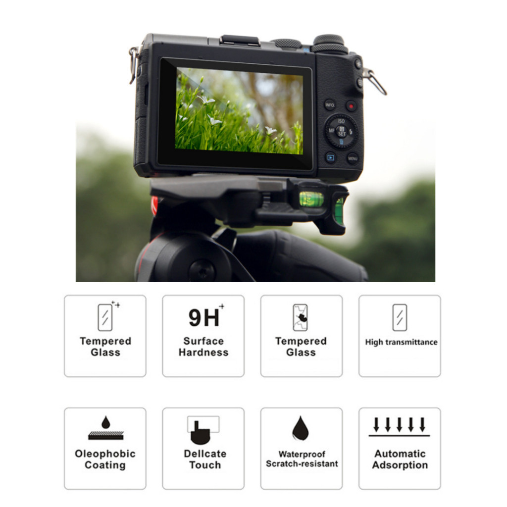 Kingma ฟิล์มกระจก ป้องกันหน้าจอ ฟิล์มกันรอยขีดข่วนและนิ้วมือ CANON NIKON SONY FUJI OLYMPUS RICOH