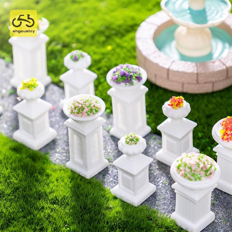 [Shgoushiy] จําลองดอกไม้หม้อพืช Micro ภูมิทัศน์ตุ๊กตา Miniature Mini เครื่องประดับ DIY Home Desktop ตกแต่งเรซิ่นหัตถกรรมขนาดเล็กของขวัญ TH