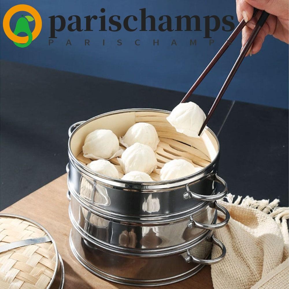 Parischamps อาหาร Steamers กรงรอบทนความร ้ อนเครื ่ องมือทําอาหาร Dumpling ติ ่ มซําครัวนึ ่ งตาราง