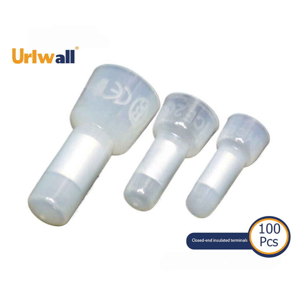 100/500 ชิ้นสาย Crimp หมวกพลาสติกปิด End ฉนวน Terminal Connector CE 1/2/5x ปิด End หมวกฉนวน Terminal 22-16/16-14/12-10AWG