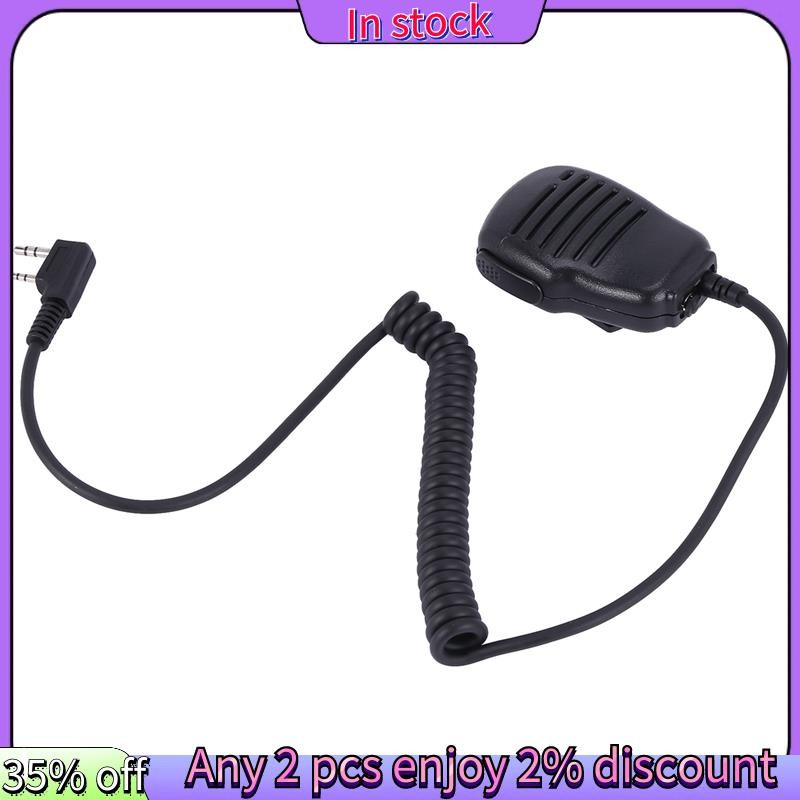 In stock-2 Pin Mini PTT ลําโพง MIC สําหรับ Kenwood Walkie Talkie UV-5R UV-82 BF-888S วิทยุสองทาง