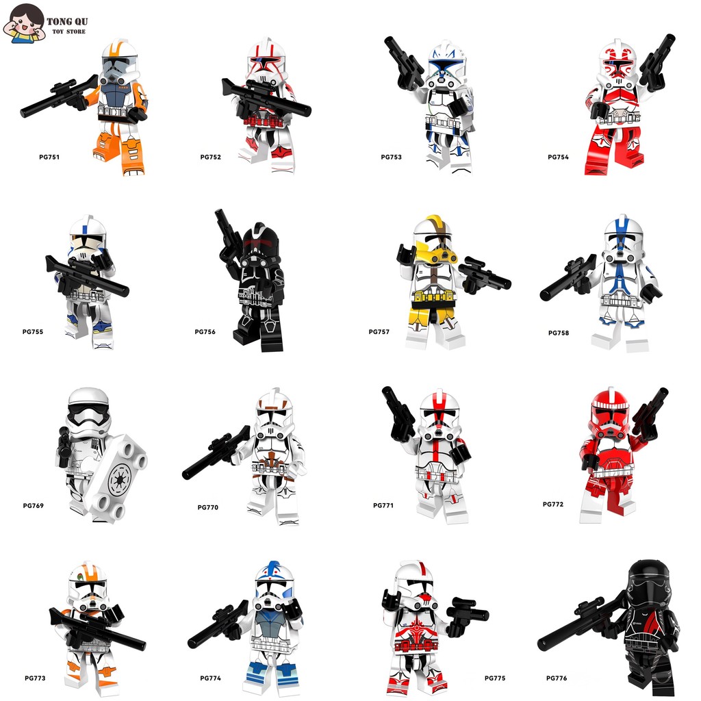 ภาพยนตร์ Minifigures Clone troopers ตุ๊กตาของขวัญวันเกิดของเล่น