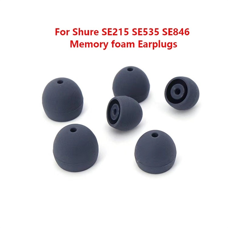 สําหรับ Shure SE215 SE315 SE535 SE425 SE846 หน่วยความจําโฟมปลั๊กอุดหูขนาดมาตรฐาน M