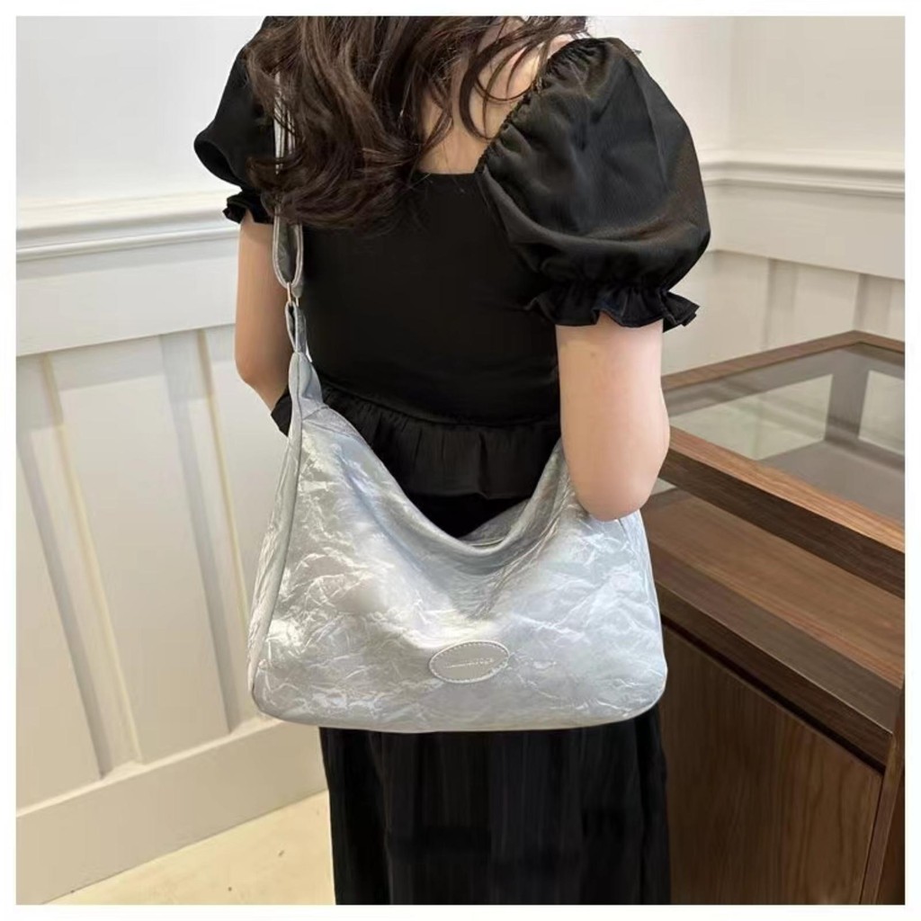 【พร้อมส่ง】miss bag fashion1 กระเป๋าสะพายข้าง กระเป๋าถือ สะพายไหล่ กระเป๋าหนัง แฟชั่นสไตล์เกาหลี
