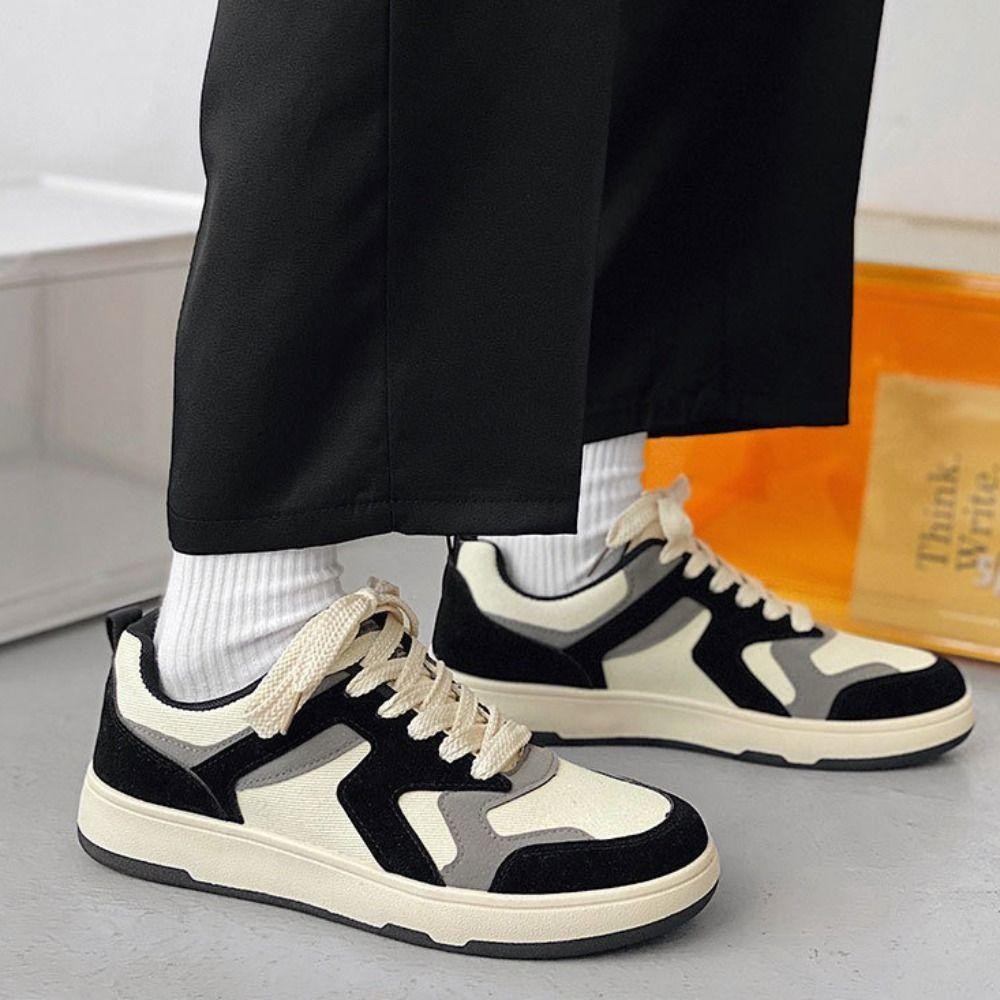 Bottleaccess รองเท้าผ้าใบผู้ชาย, ผ้าใบ All-match Lace-up รองเท้า, แฟชั่นนุ่มสบายรองเท้าลําลอง Man