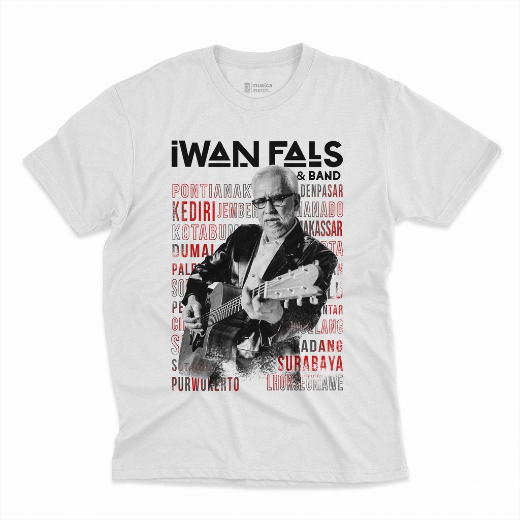 Merah Iwan FALS-RED DRESS CONCERT TSHIRT II