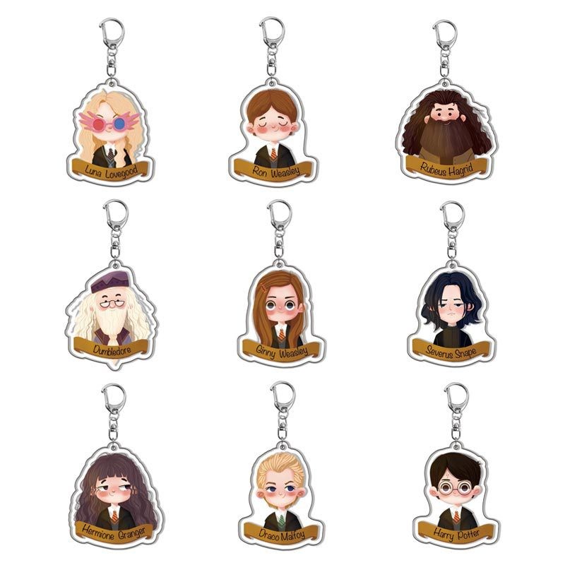 พวงกุญแจอะคริลิคอนิเมะ Harry Potter จี้สร้างสรรค์