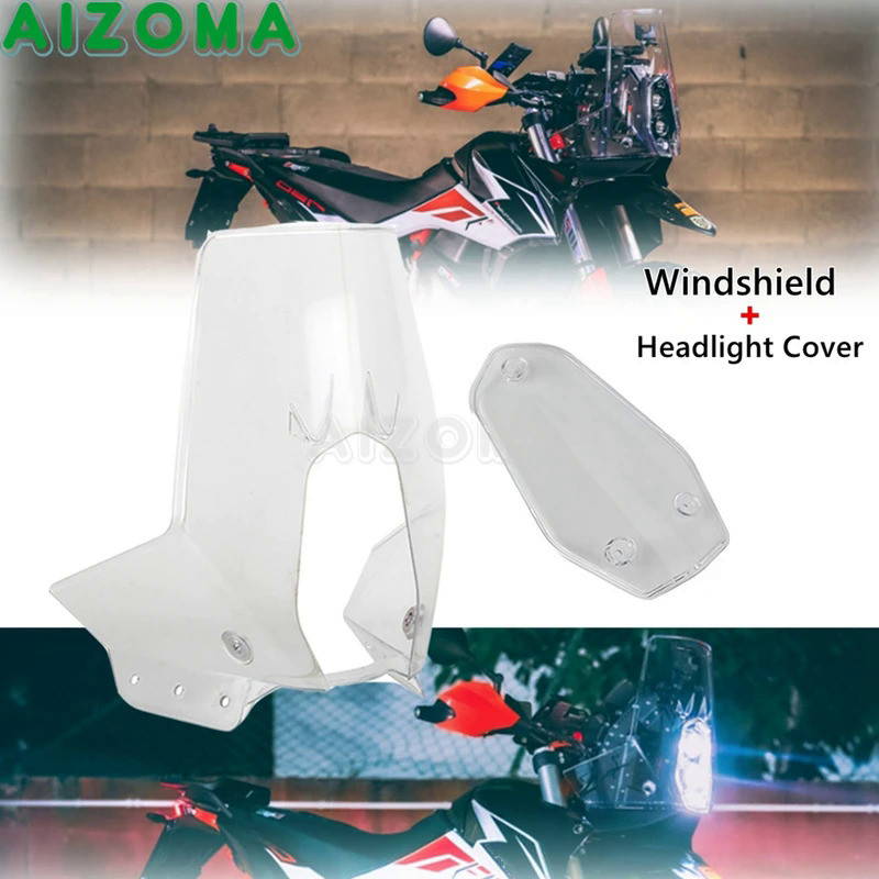 Mo Motorcycle Clear Windshield For 790/890 ADVENTURE-R EXC FE BAJA ENDURO 690 BAJA ENDURO 690 R ENDU