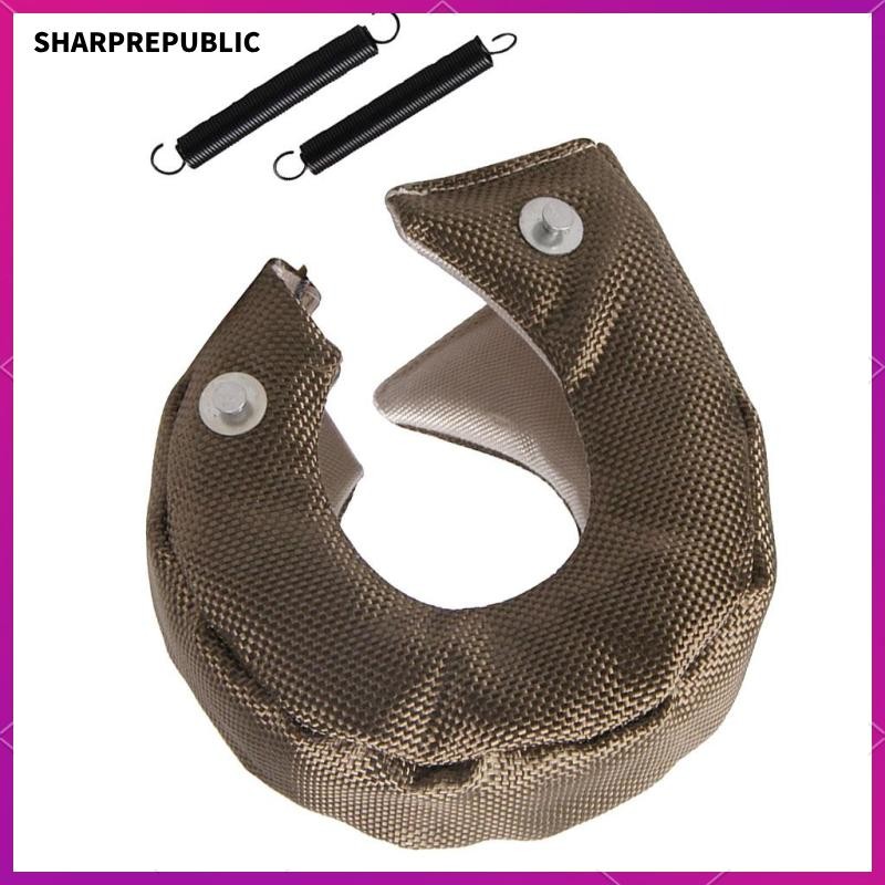 [Sharprepublic] สําหรับ T3 ผ้าห่มความร้อน Turbocharger Cover Wrap พร้อมตัวยึด