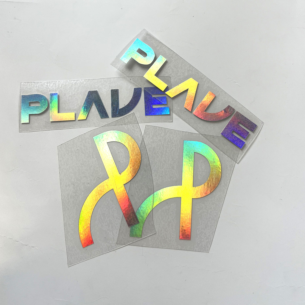 PLAVE Laser Sticker 2ps DIY สติ๊กเกอร์สีสันสดใส Travel Case Phone Case Sticker YEJUN NOAH BAMBY