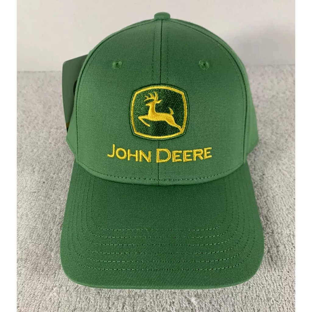 หมวกเบสบอล John Deere ผู้ใหญ่ Green Trademark หมวกฟาร์มคลาสสิก