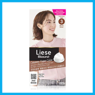 Liese Blaune Creamy Foam Color 108g ลิเซ่ โฟมเปลี่ยนสีผม รุ่นปิดผมขาว.