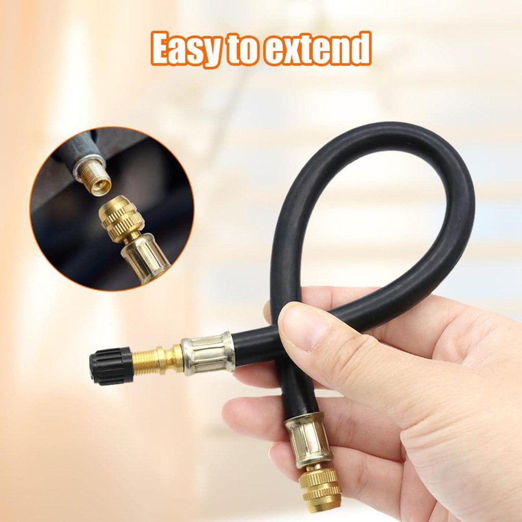ก้านวาล์ว Extender ยางวาล์ว Stem Extension เครื่องมือ Air Valve Extension Pump up Extension Tube สําหรับรถยนต์จักรยานรถจักรยานยนต์ openalth