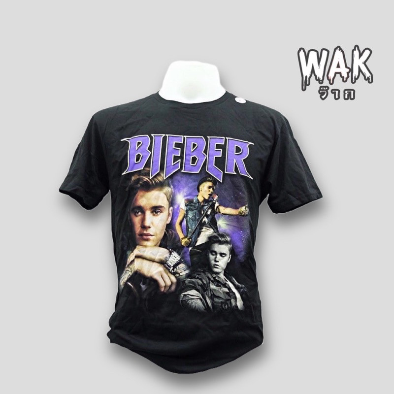 ECUPPER เสื้อยืด Justin Bieber สินค้าลิขสิทธิ์แท้100% tee